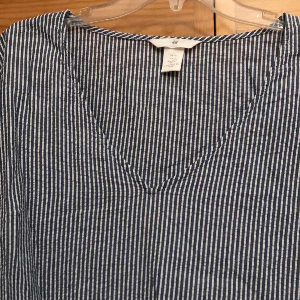 H&M Blue Striped Shirt - Picture 4 of 5